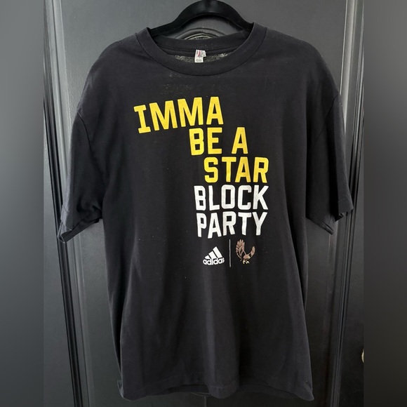 Adidas “Imma Be A Star Block Party” James Harden Mens T Shirt Short Sleeve C32 - Picture 1 of 6